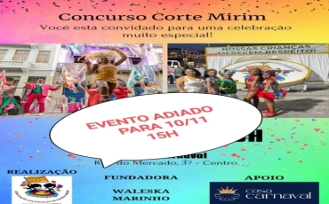 Aesm-Rio adia concurso Cortejo Carnaval Mirim